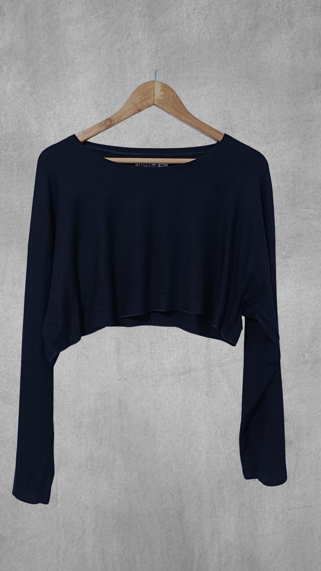Crop Over de Tela Rib con Caida