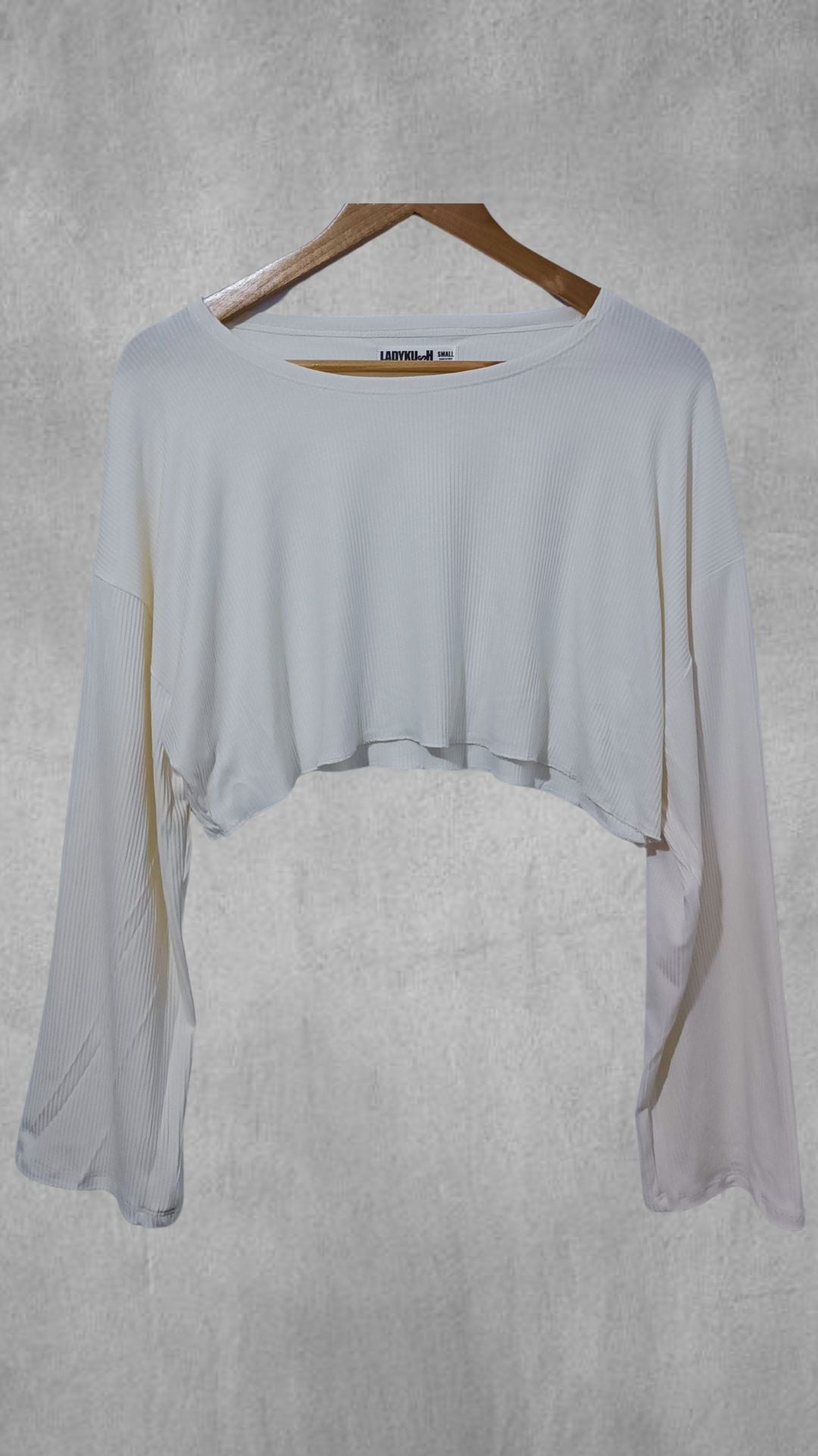 Crop Over de Tela Rib con Caida