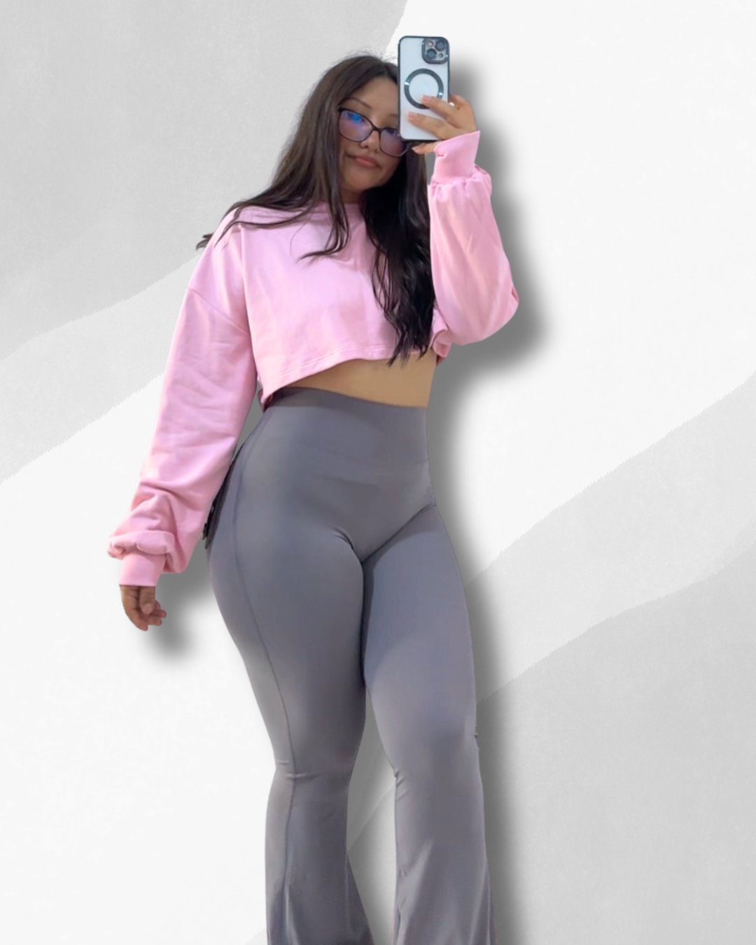 Polera Crop Over de Manga Larga