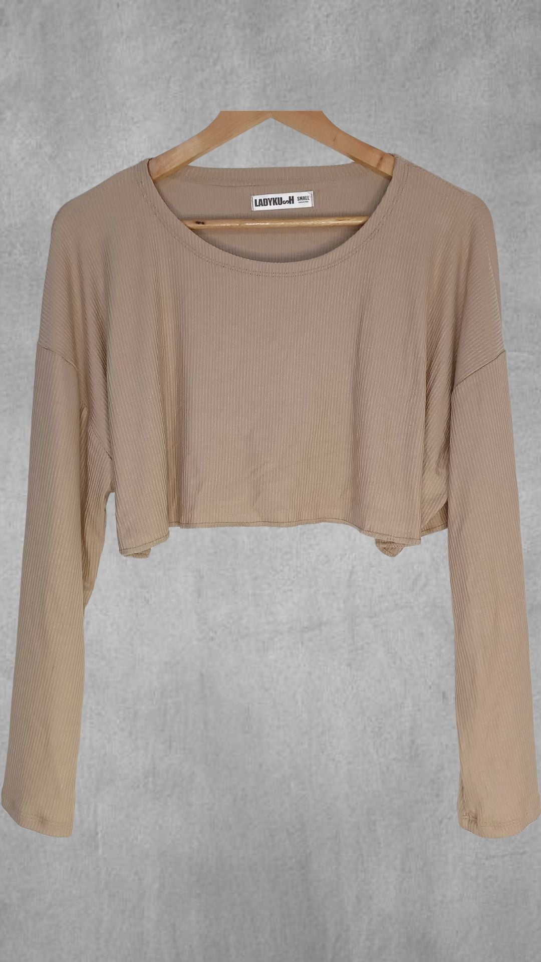 Crop Over de Tela Rib con Caida