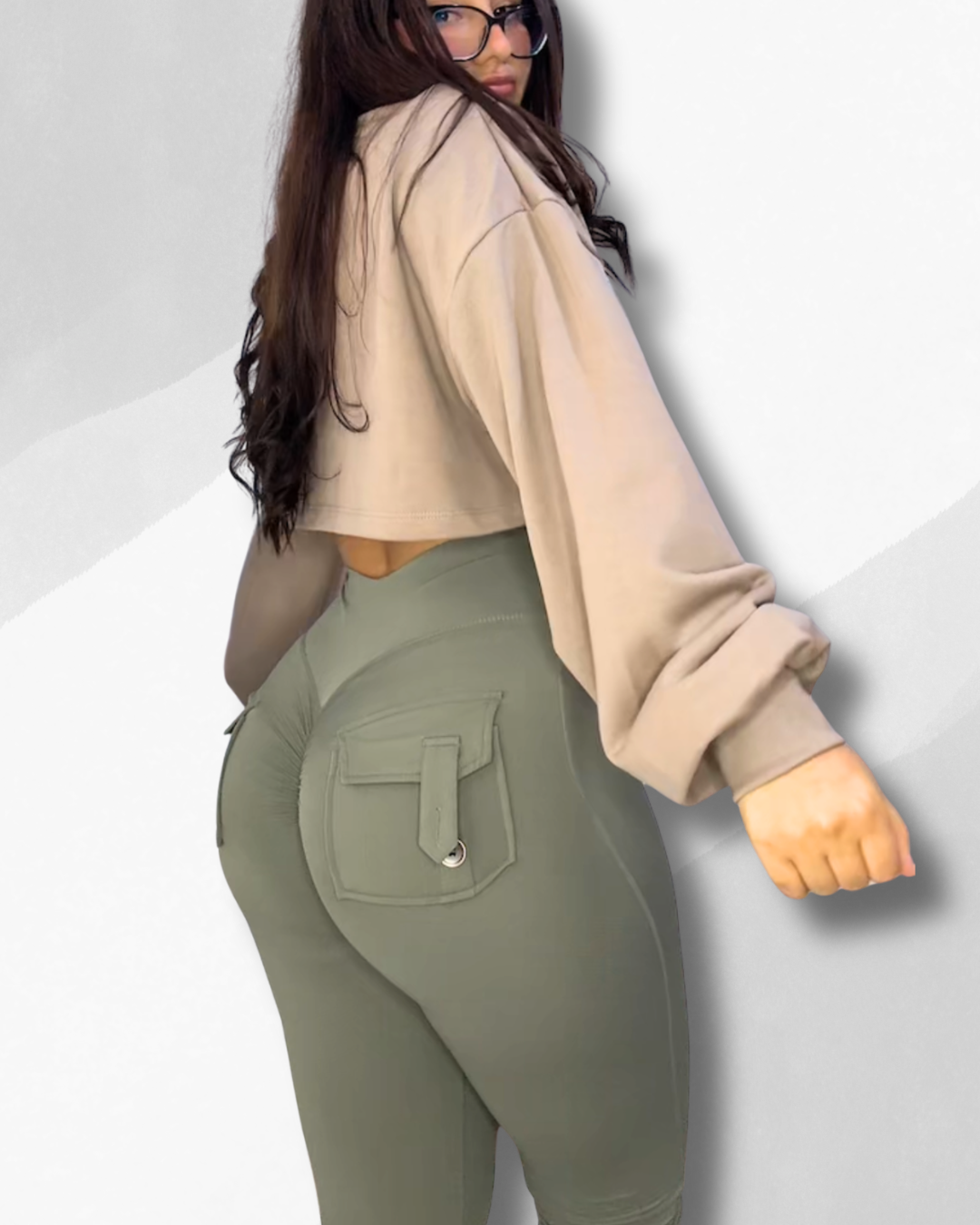 Polera Crop Over de Manga Larga