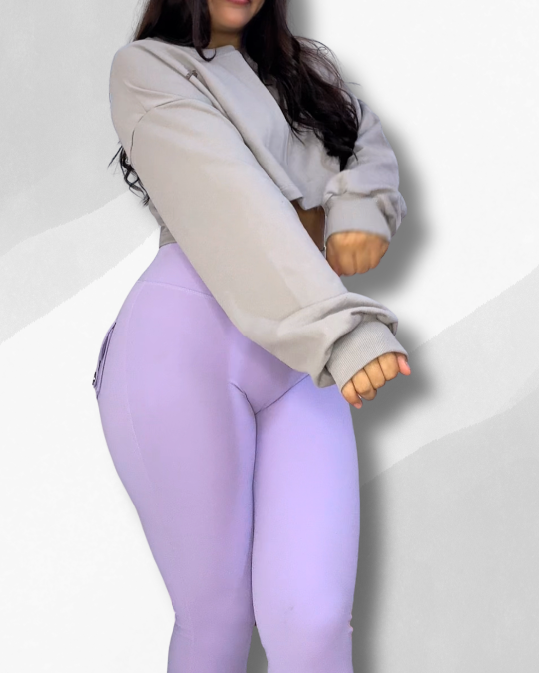 Polera Crop Over de Manga Larga