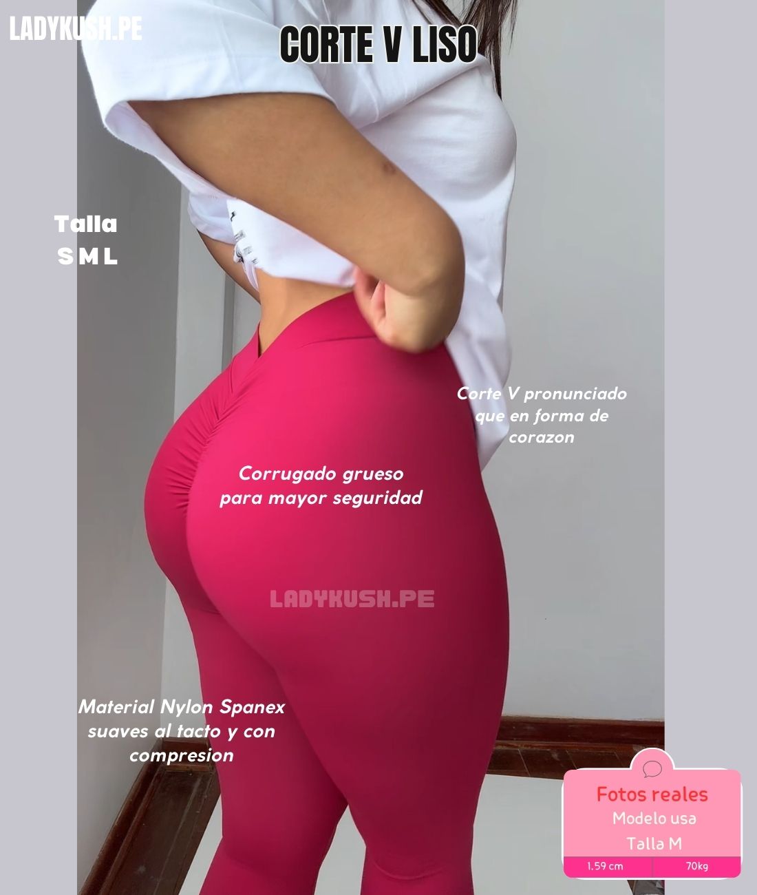 Leggins Corte V liso