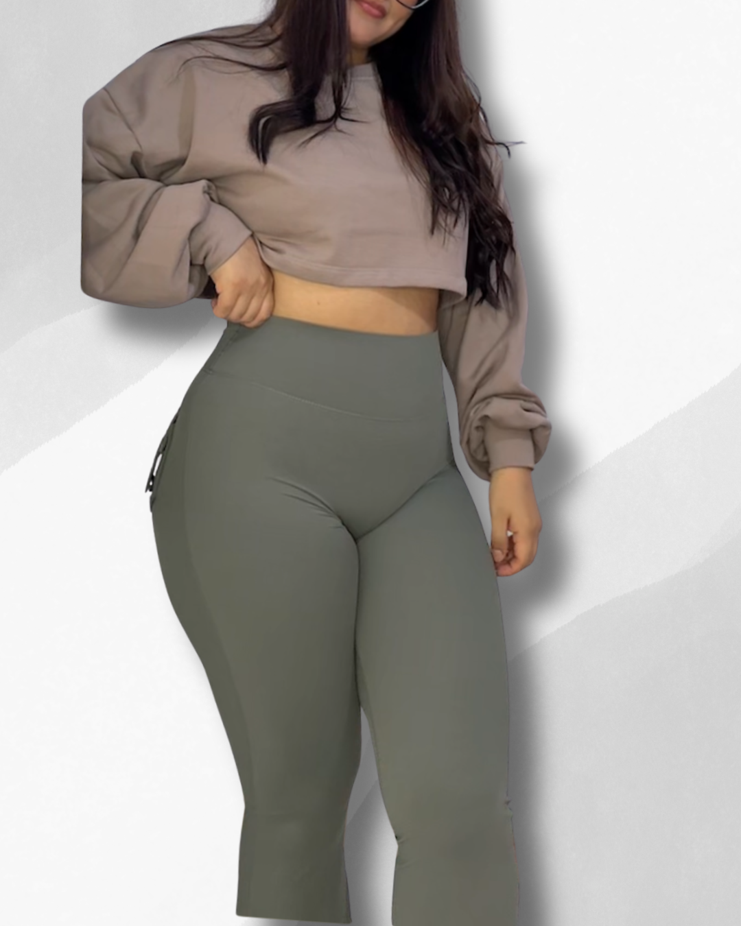 Polera Crop Over de Manga Larga